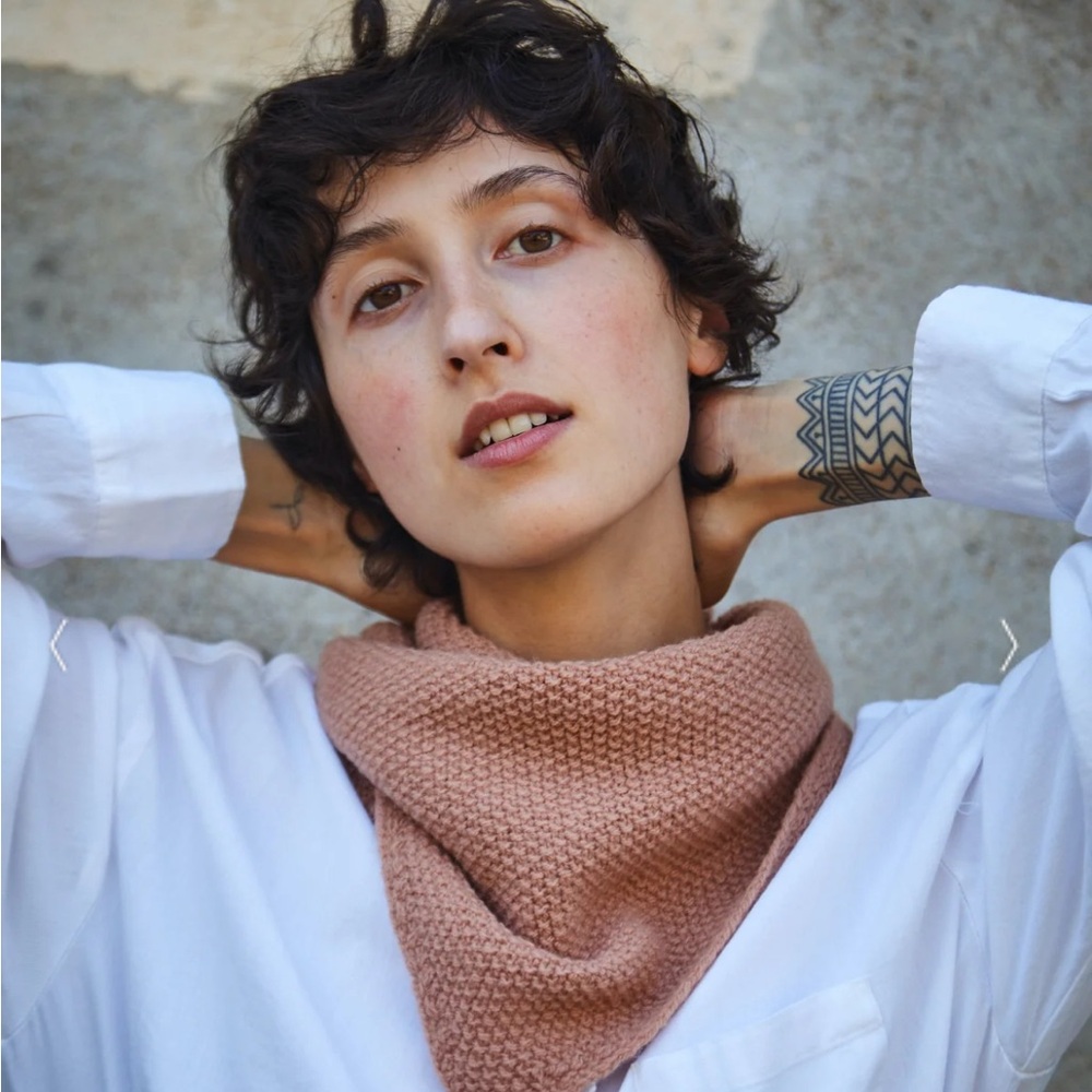 Soft pink Sweater Scarf